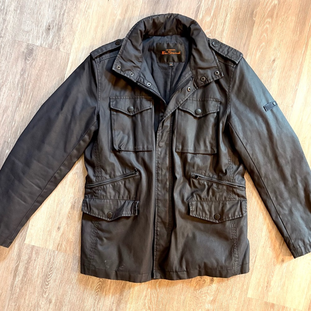 Ben Sherman Black Military Field Jacket